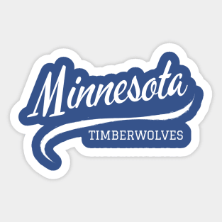 Timberwolves Retro Sticker